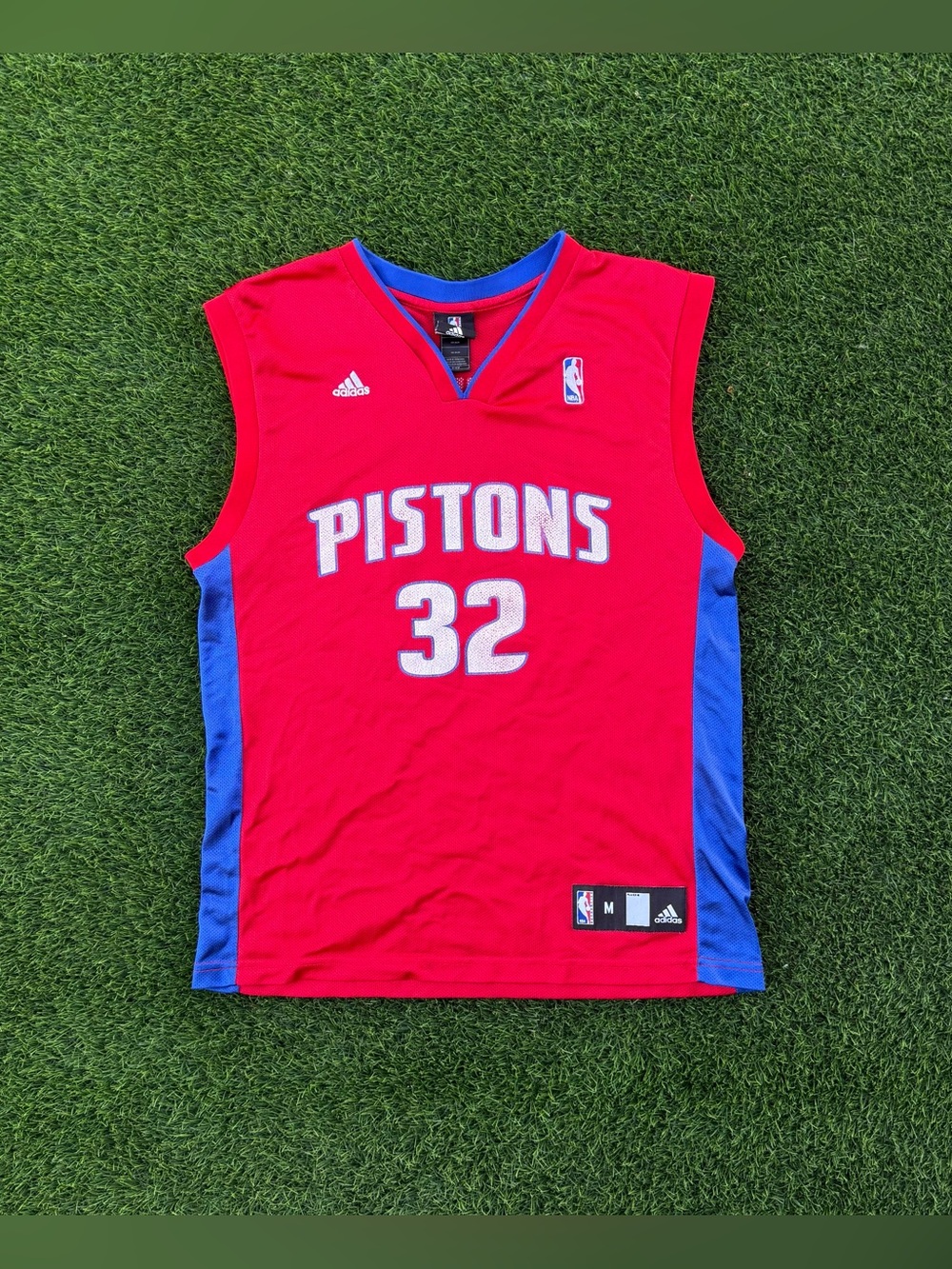 VTG 00s Richard "Rip" Hamilton Detroit Pistons Jersey Adidas NBA Retro Sz Medium